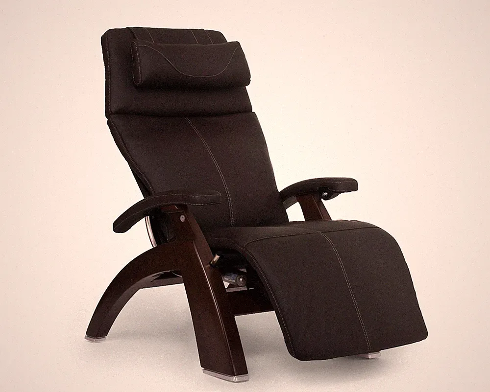 Espresso Leather PC LIVE PC-610 Human Touch Zero Gravity Perfect Chair Recliner