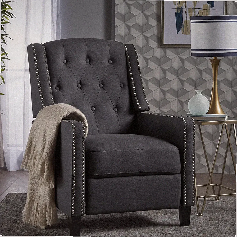 Modern High Back Push Back Recliner Accent Chair for Living Room