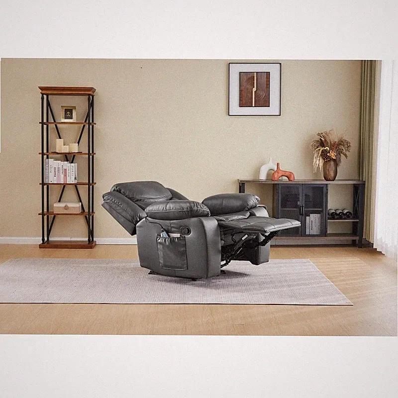 Zero Gravity Air Leather Recliner Chair with Heat & Vibration 41.3 x 35.4 x 37.4